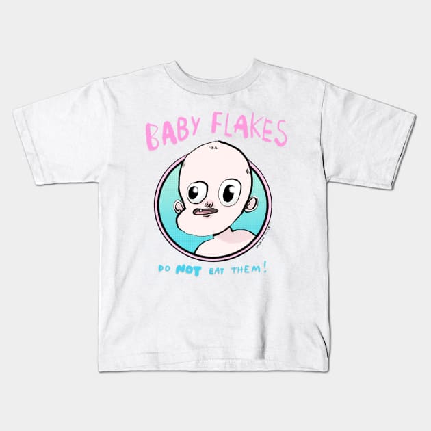 Baby Flakes Kids T-Shirt by bransonreese